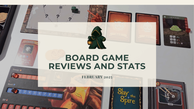 Board game reviews and stats – February 2025